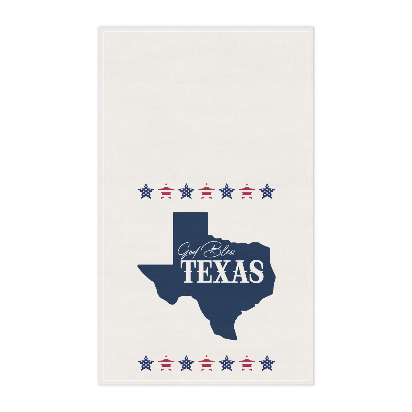 God Bless Texas Themed Tea Towel - Rustic Kitchen and Bar Decor, Farmhouse Decor, Gift for Texas Lovers, Patriotic Kitchen Towels, BBQ Accessories