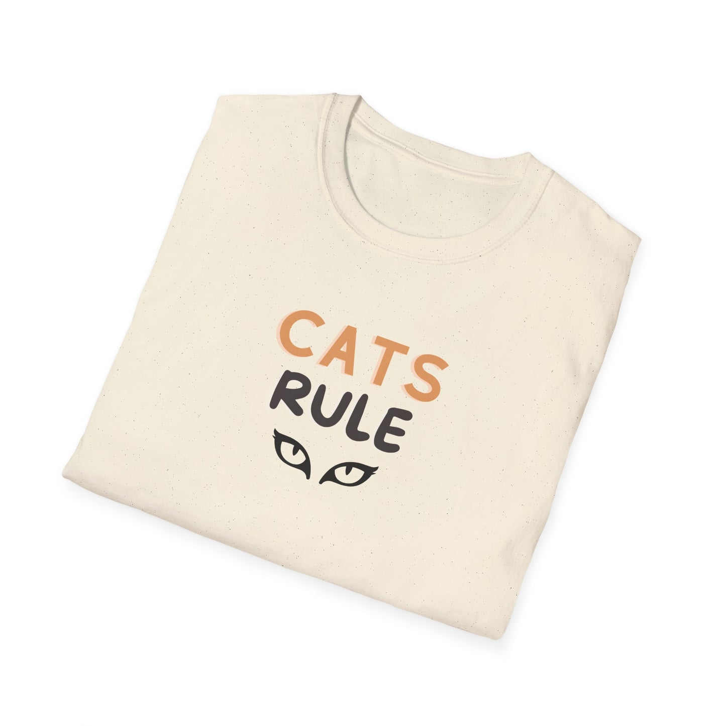 Cats Rule T‑Shirt — Cute Cat Eyes Graphic Tee for Cat Lovers