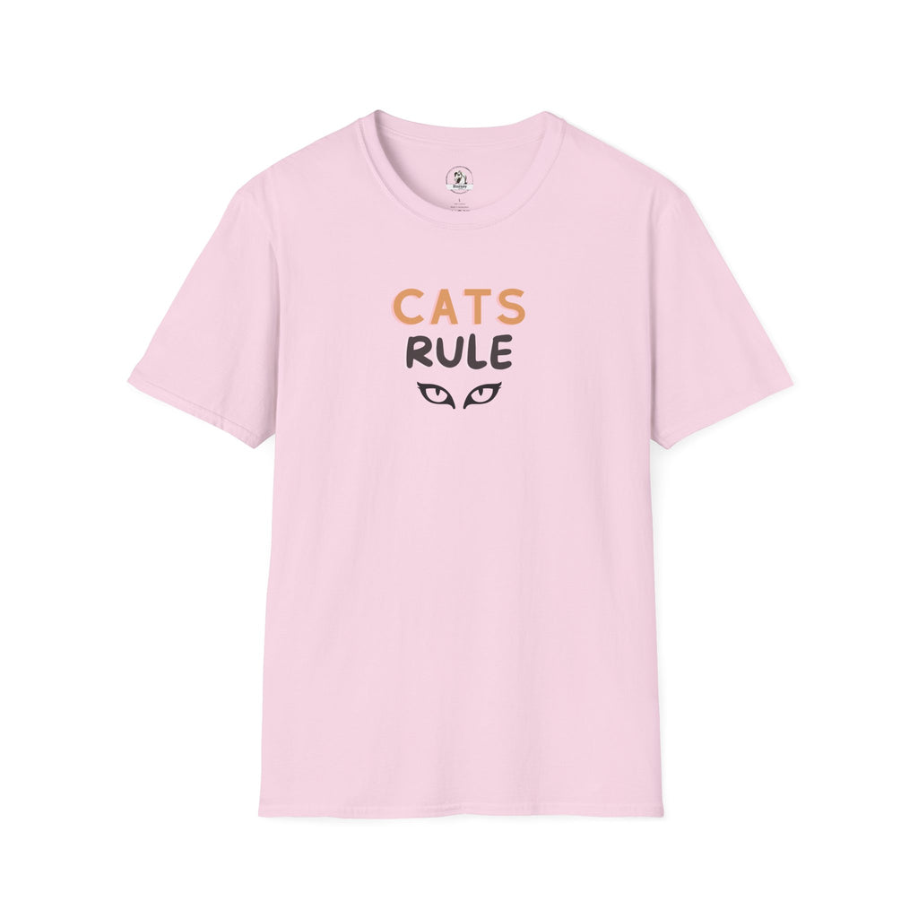Cats Rule T‑Shirt — Cute Cat Eyes Graphic Tee for Cat Lovers