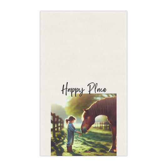 Charming Horse-Themed Tea Towels | Happy Place Home Decor, Gift for Horse Lovers, Farmhouse Kitchen Accessories, Horse Artwork, [...]