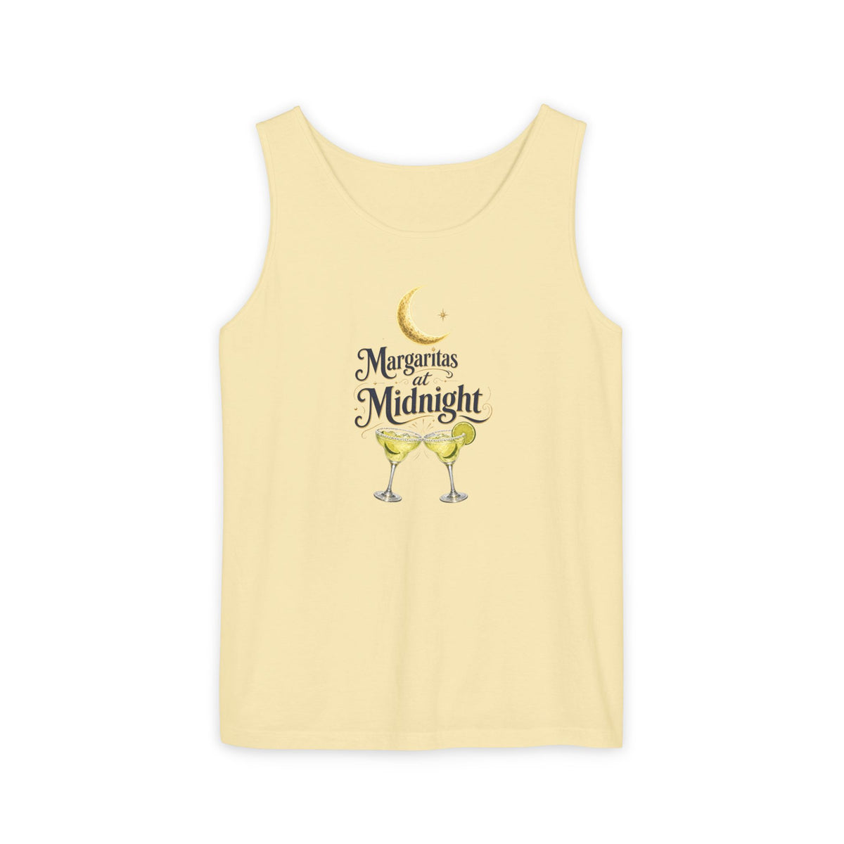 Margaritas at Midnight Tank Top — Women’s/Unisex Cocktail Moon Graphic Tank