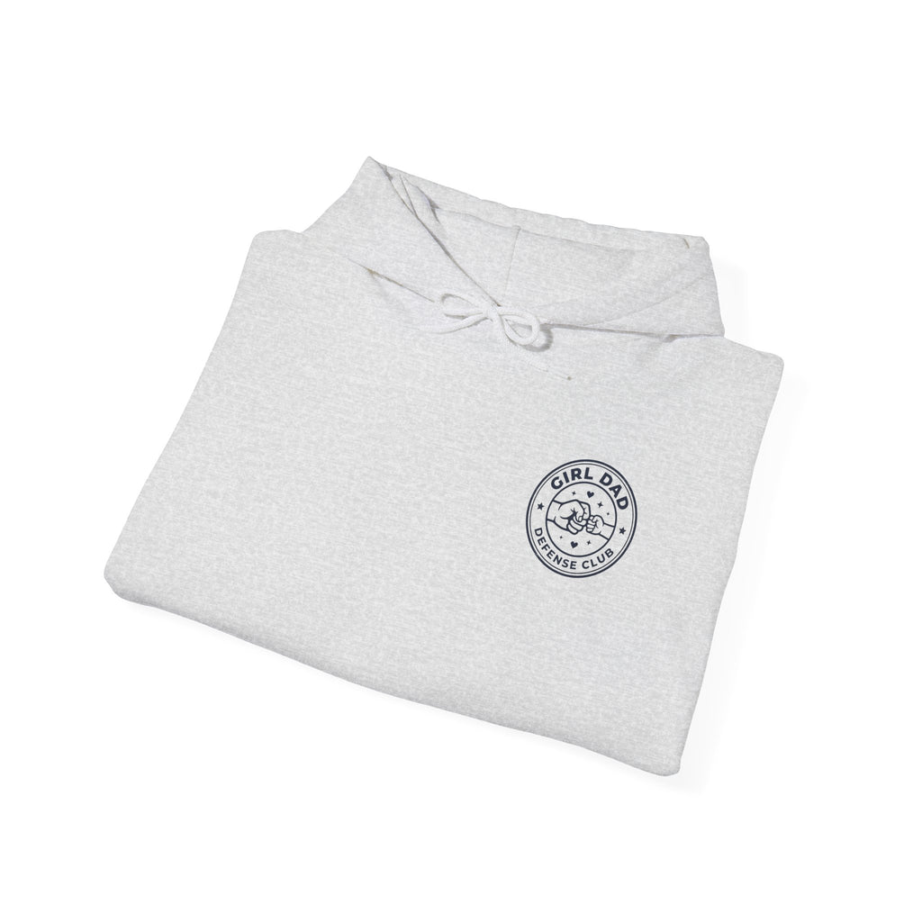 Girl Dad Hoodie — 'Girl Dad Defense Club' Graphic Pullover