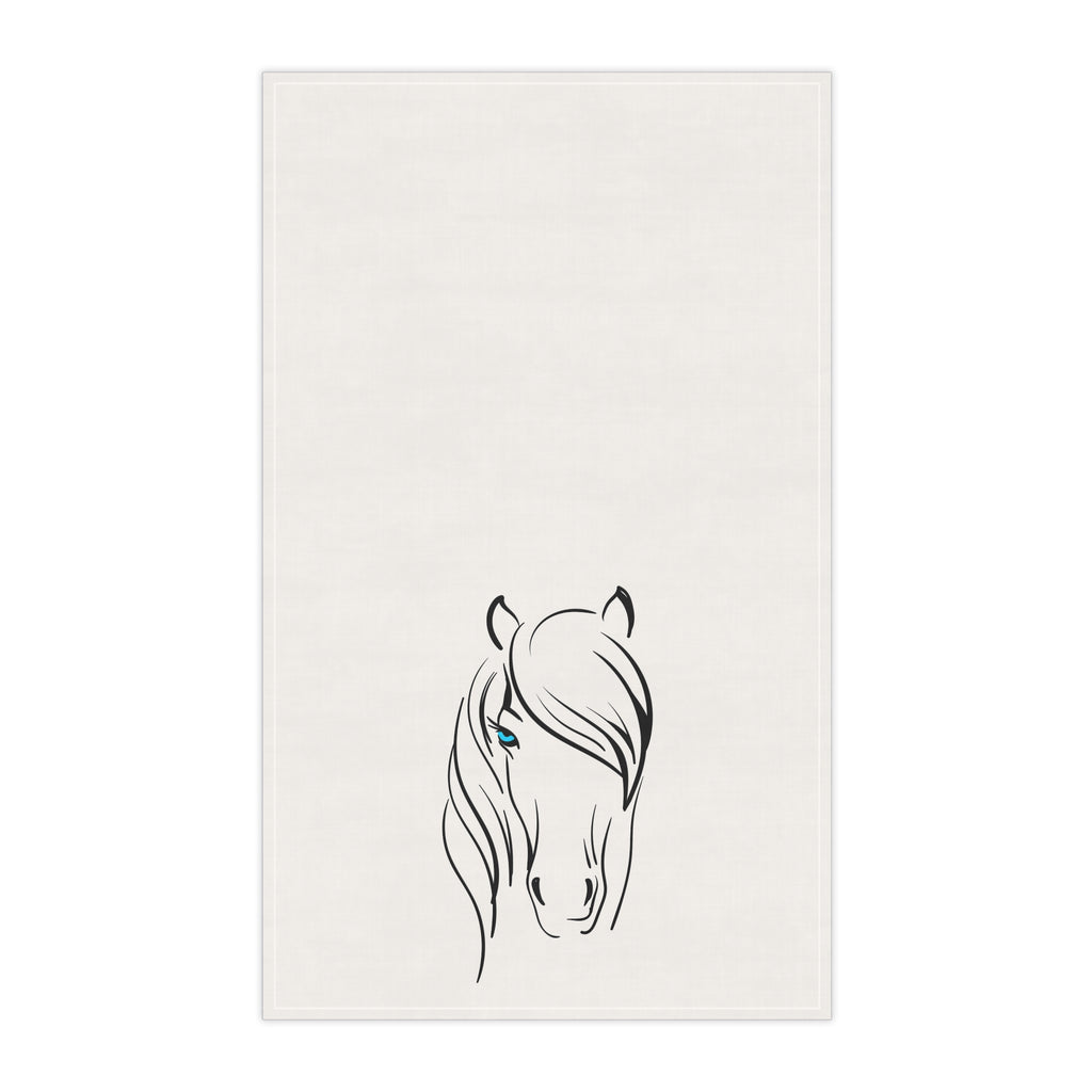 Elegant Horse Tea Towels, Farmhouse Kitchen Decor, Animal Lover Gift, Boho Home Accessories, Elegant Equine Kitchen Towels, Unique Horse Art