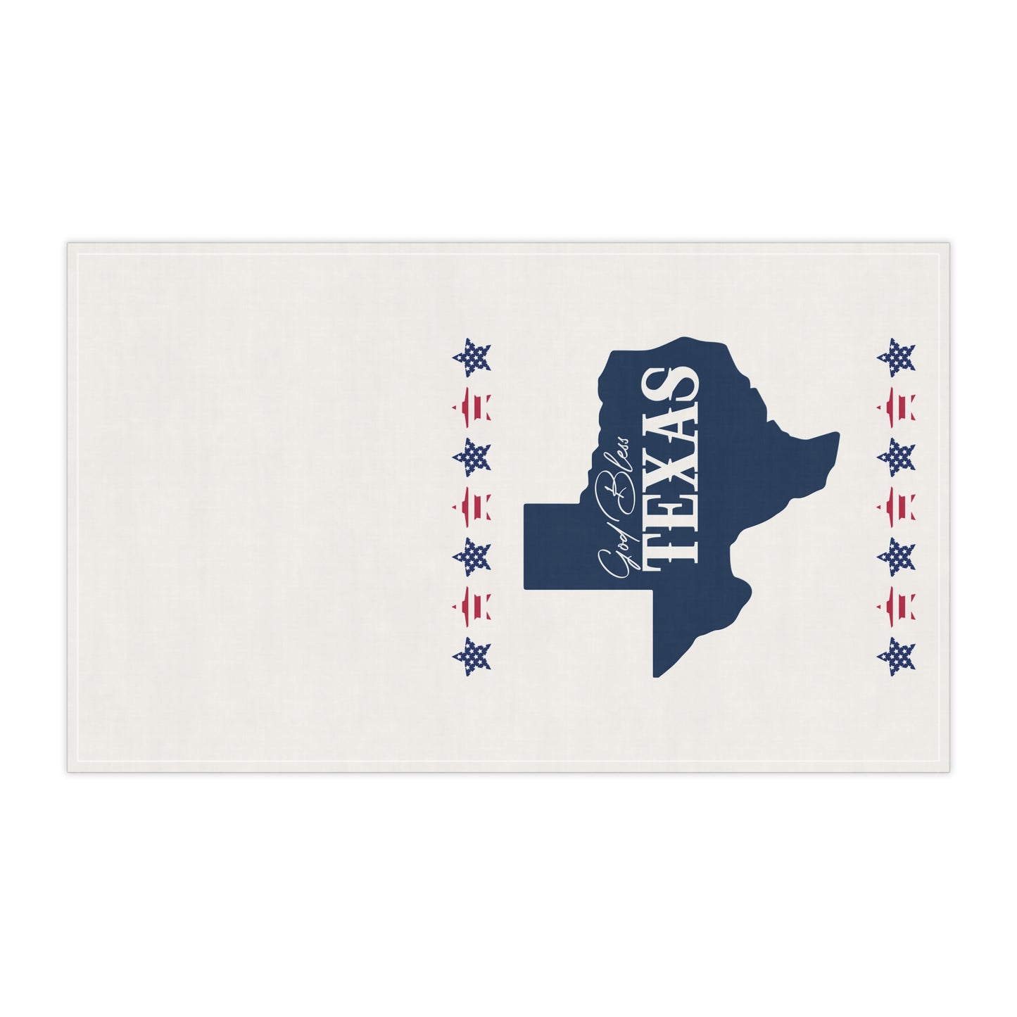 God Bless Texas Themed Tea Towel - Rustic Kitchen and Bar Decor, Farmhouse Decor, Gift for Texas Lovers, Patriotic Kitchen Towels, BBQ Accessories