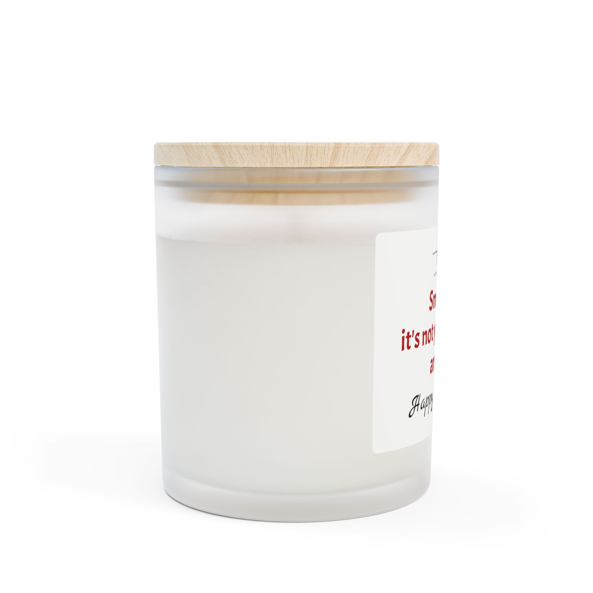 Happy Retirement Candle – “Smells Like It’s Not Your Problem Anymore” Frosted Glass 11oz