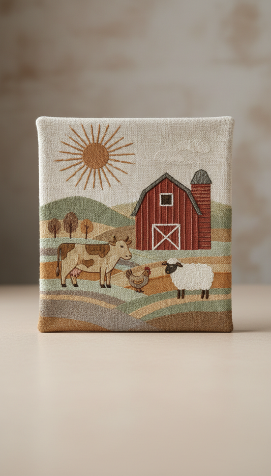 Barnyard Motif Wall Tapestry