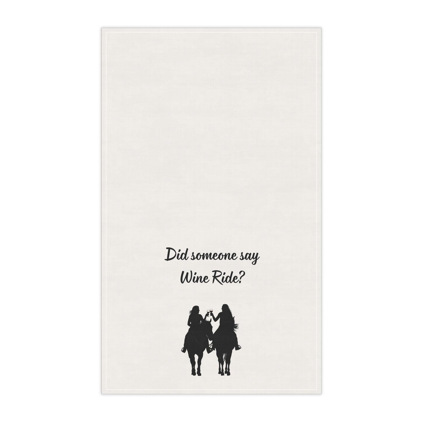 "Did someone say Wine Ride?" Cowgirl Wine Ride Tea/Bar Towels, Western Kitchen Decor, Retro Cowgirl Design, Farmhouse Towels, Kitchen Towels with Wine Theme, Vintage Tea
