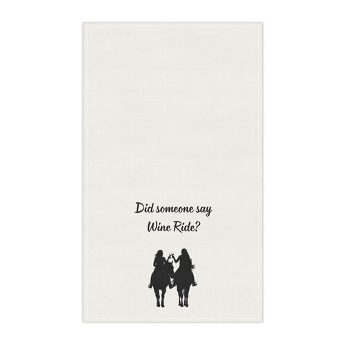 "Did someone say Wine Ride?" Cowgirl Wine Ride Tea/Bar Towels, Western Kitchen Decor, Retro Cowgirl Design, Farmhouse Towels, Kitchen Towels with Wine Theme, Vintage Tea