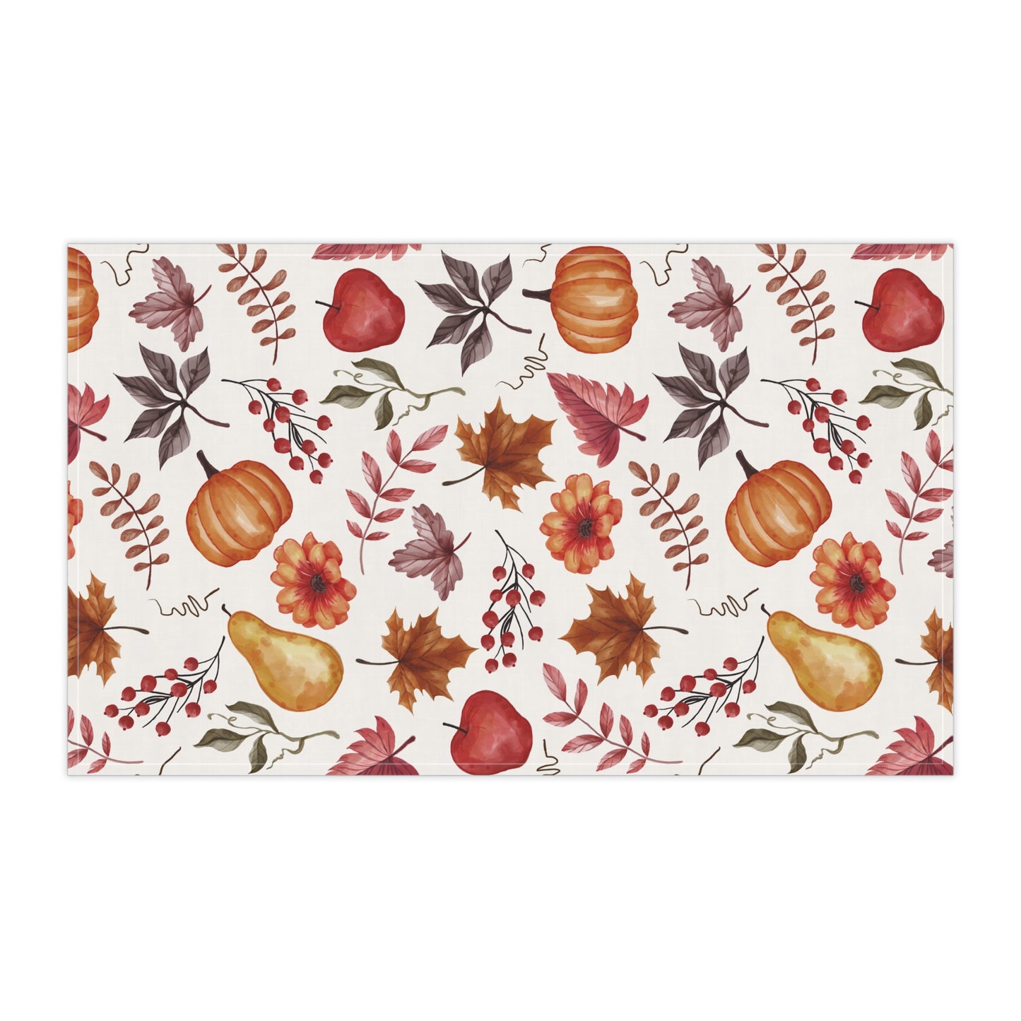 Autumn Floral Tea Towels, Fall Kitchen Decor, Harvest Home Accessories, Thanksgiving Gift, Cozy Kitchen Textile