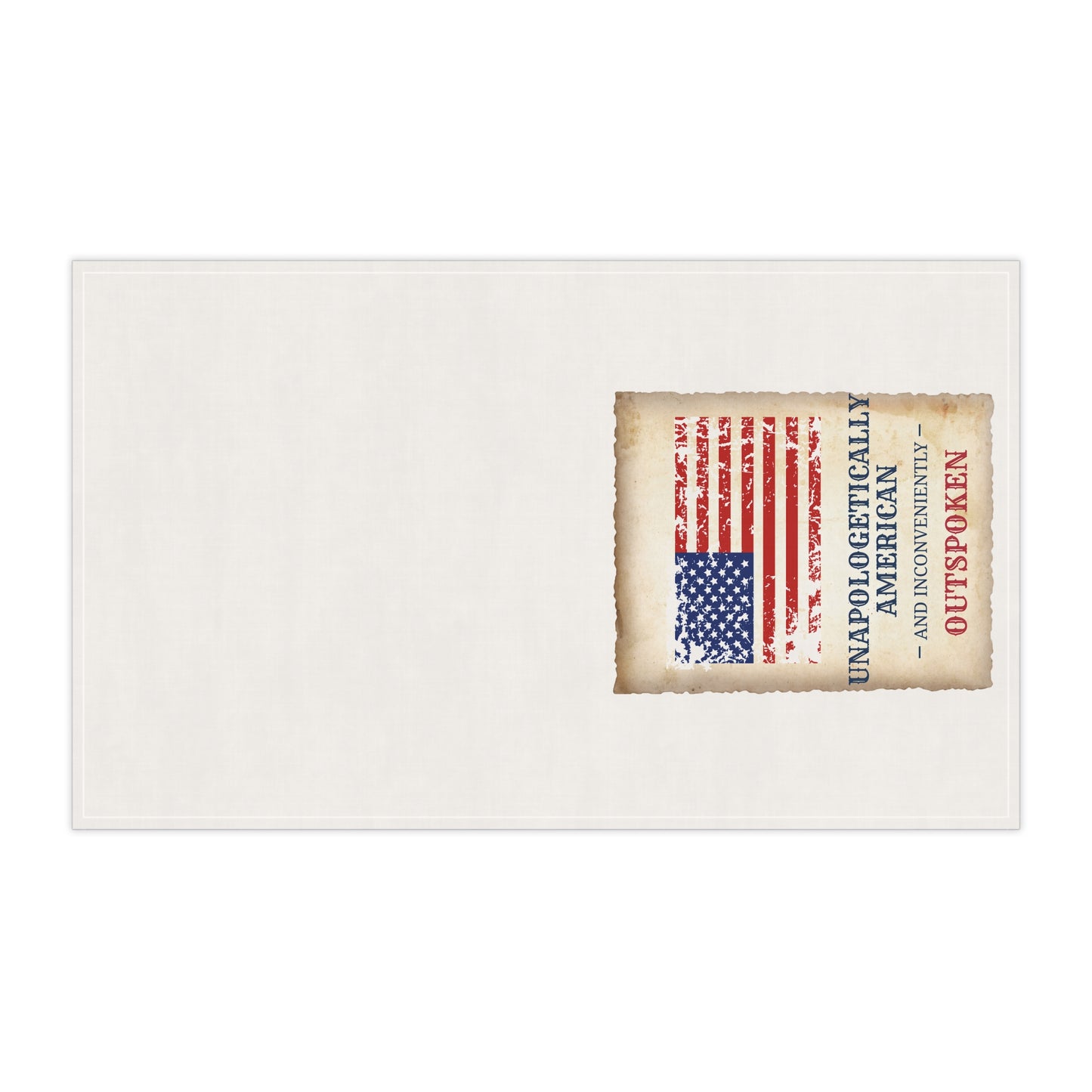 Unapologetically American Tea Towels - Rustic Kitchen Decor, Patriotic Gift for Home, Cooking, Americana, BBQ, 4th of July