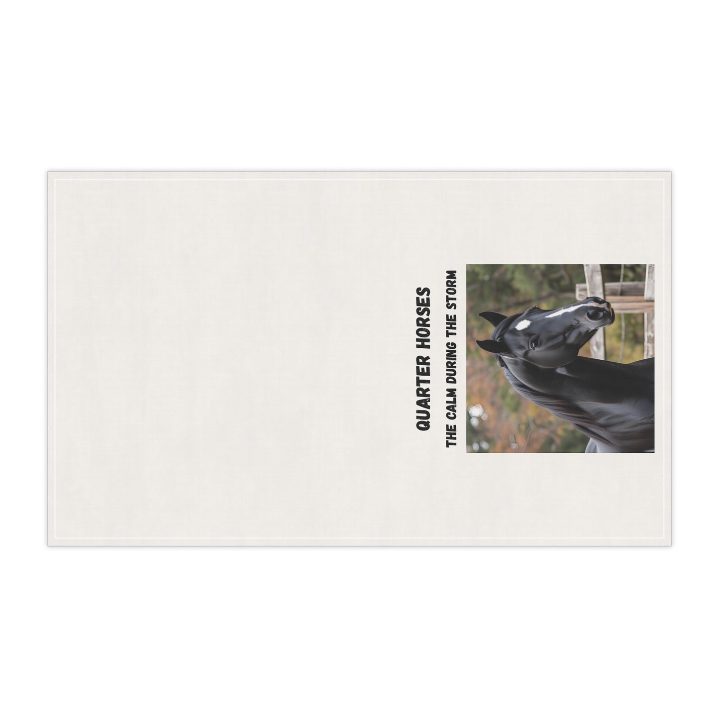 "Quarter Horses the calm during the storm." Equine Decor for Horse Lovers, Kitchen Accessories, Gifts for Equestrians, Farmhouse Style