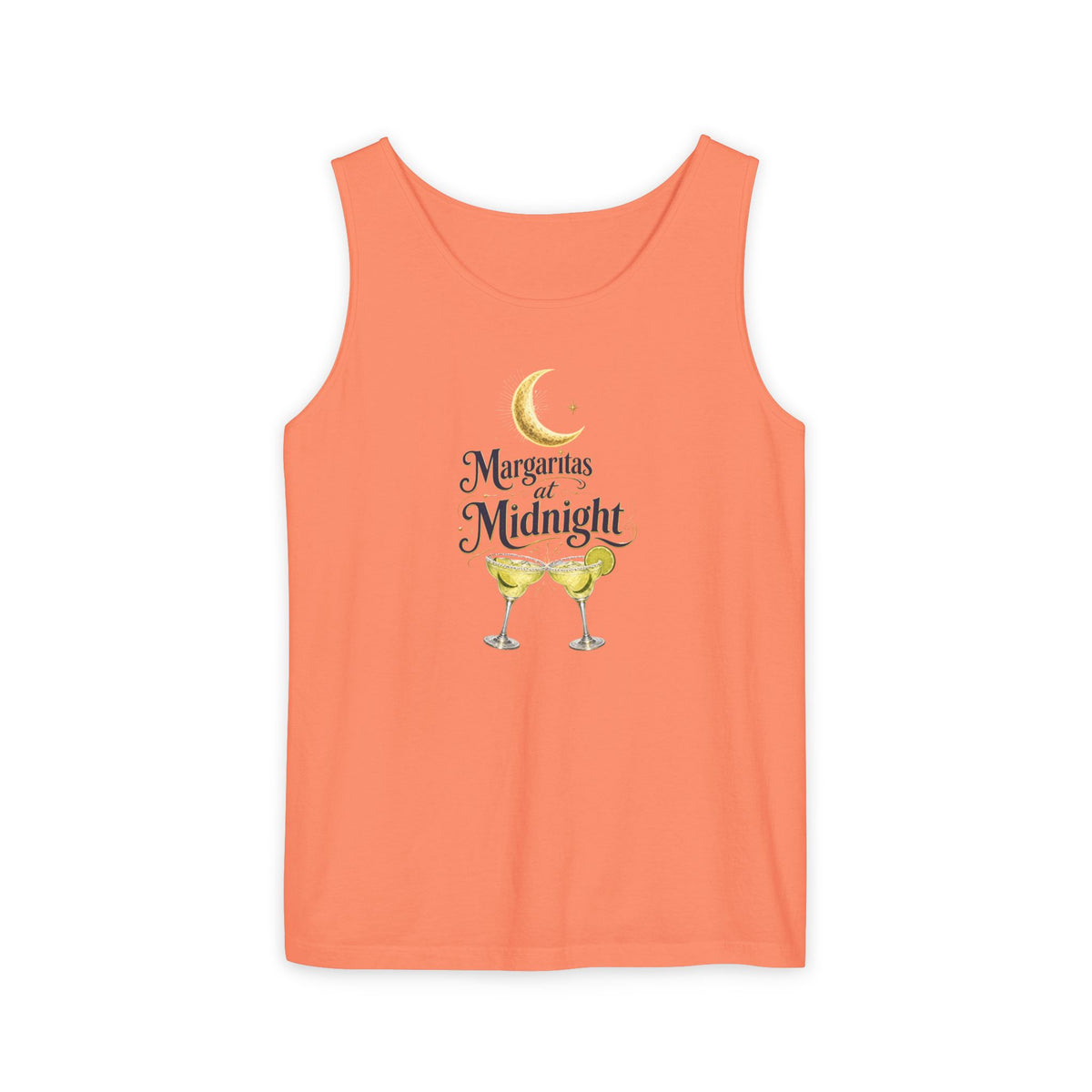 Margaritas at Midnight Tank Top — Women’s/Unisex Cocktail Moon Graphic Tank