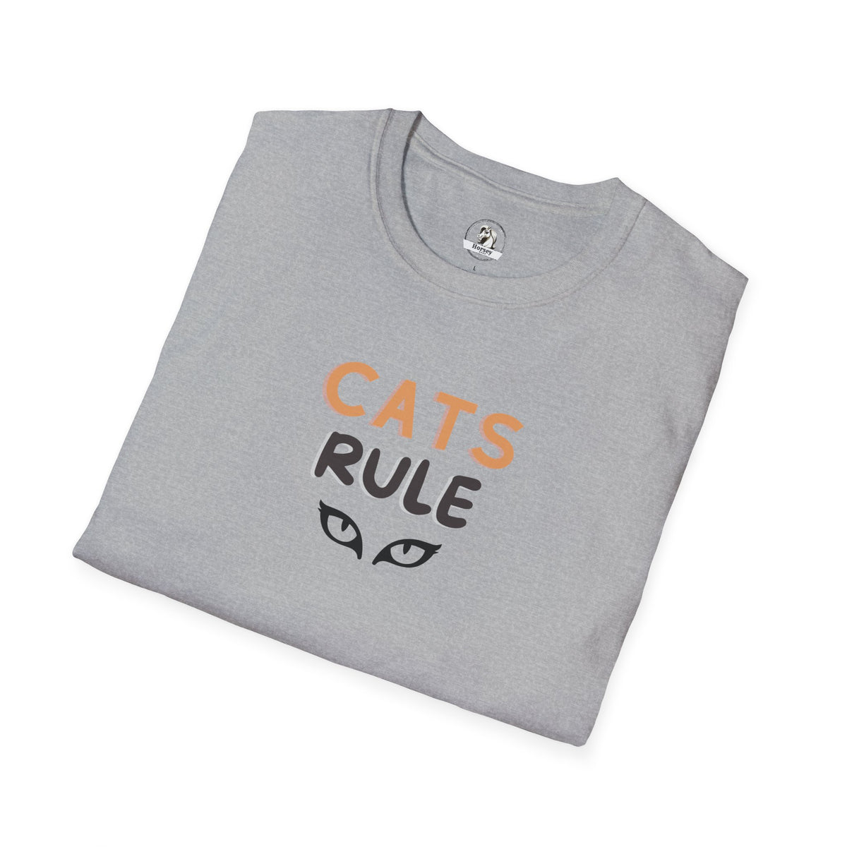 Cats Rule T‑Shirt — Cute Cat Eyes Graphic Tee for Cat Lovers