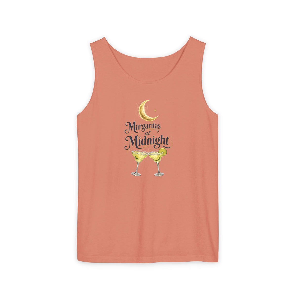 Margaritas at Midnight Tank Top — Women’s/Unisex Cocktail Moon Graphic Tank