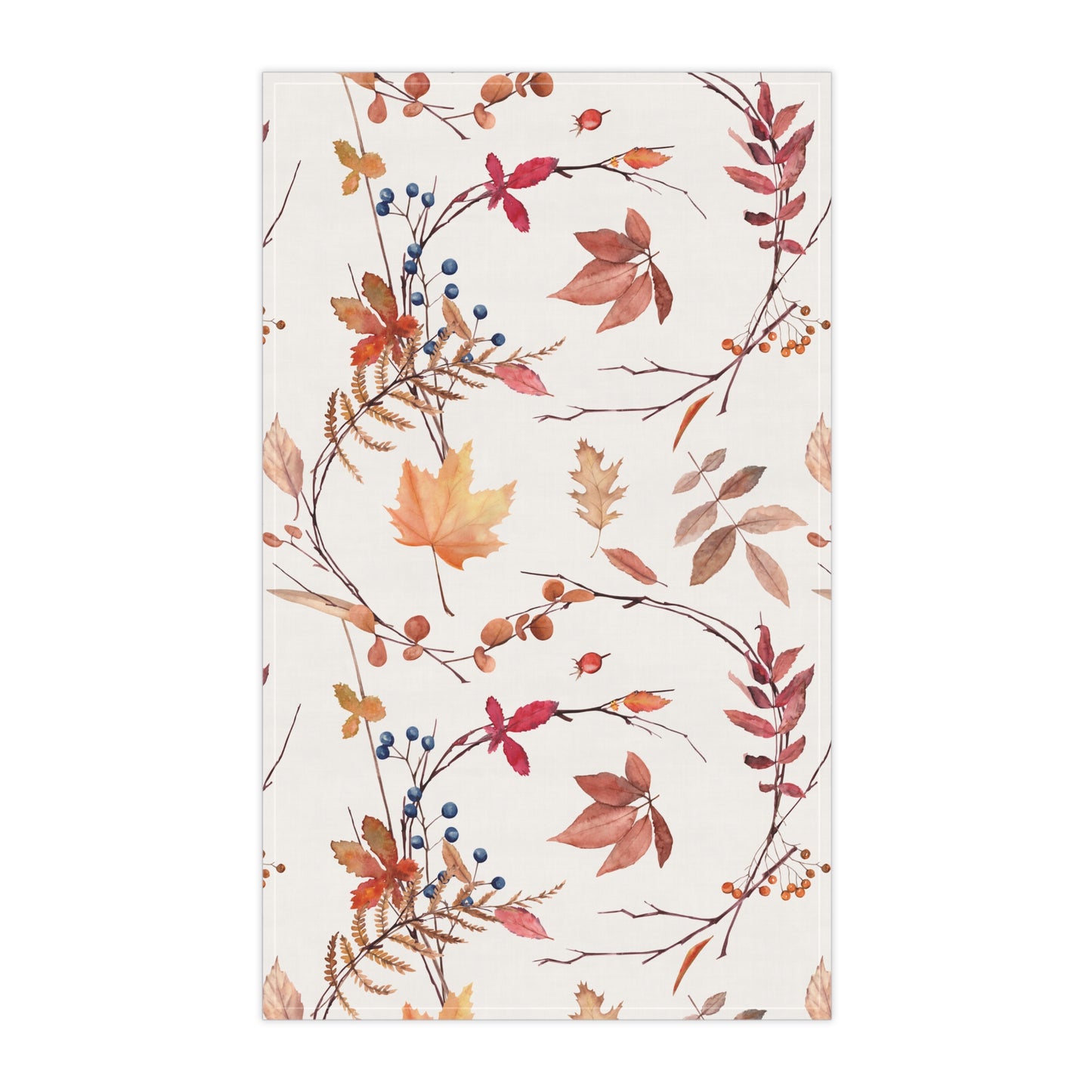 Fall foliage Tea Towels, Fall Kitchen Decor, Seasonal Home Textile, Gift for Homemakers, Cooking Essential