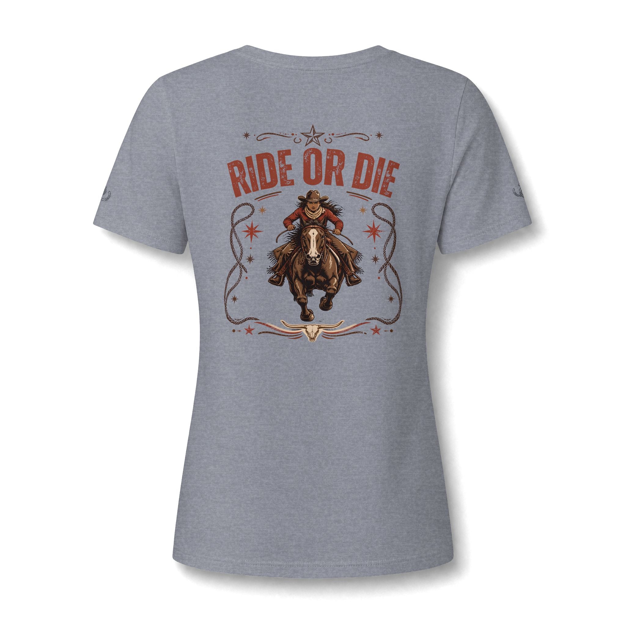 RIDE OR DIE. Vintage Women's V-Neck Tee