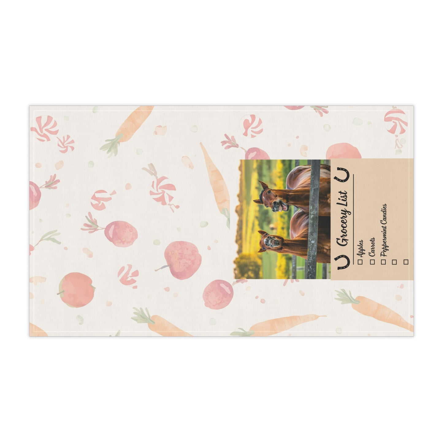 Funny Horse-Themed Tea Towels for Farmhouse Decor, Equine Kitchen Accessories, Rustic Home Essentials, Gift for Animal Lovers