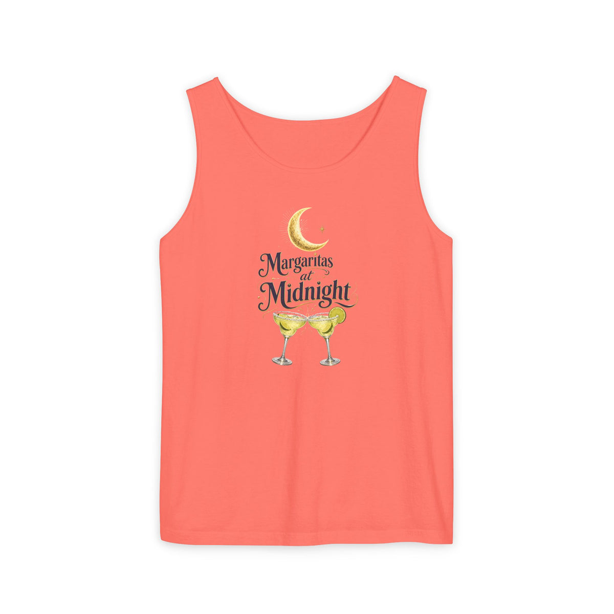 Margaritas at Midnight Tank Top — Women’s/Unisex Cocktail Moon Graphic Tank