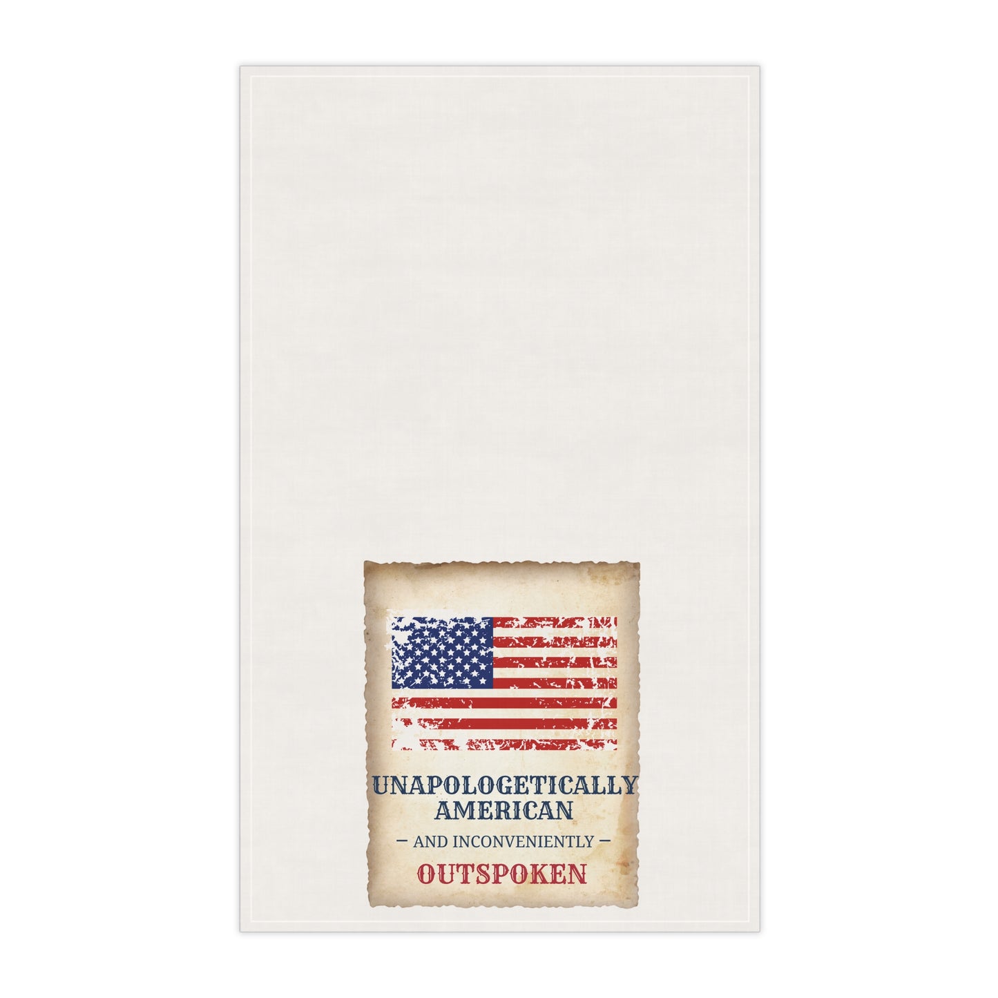 Unapologetically American Tea Towels - Rustic Kitchen Decor, Patriotic Gift for Home, Cooking, Americana, BBQ, 4th of July
